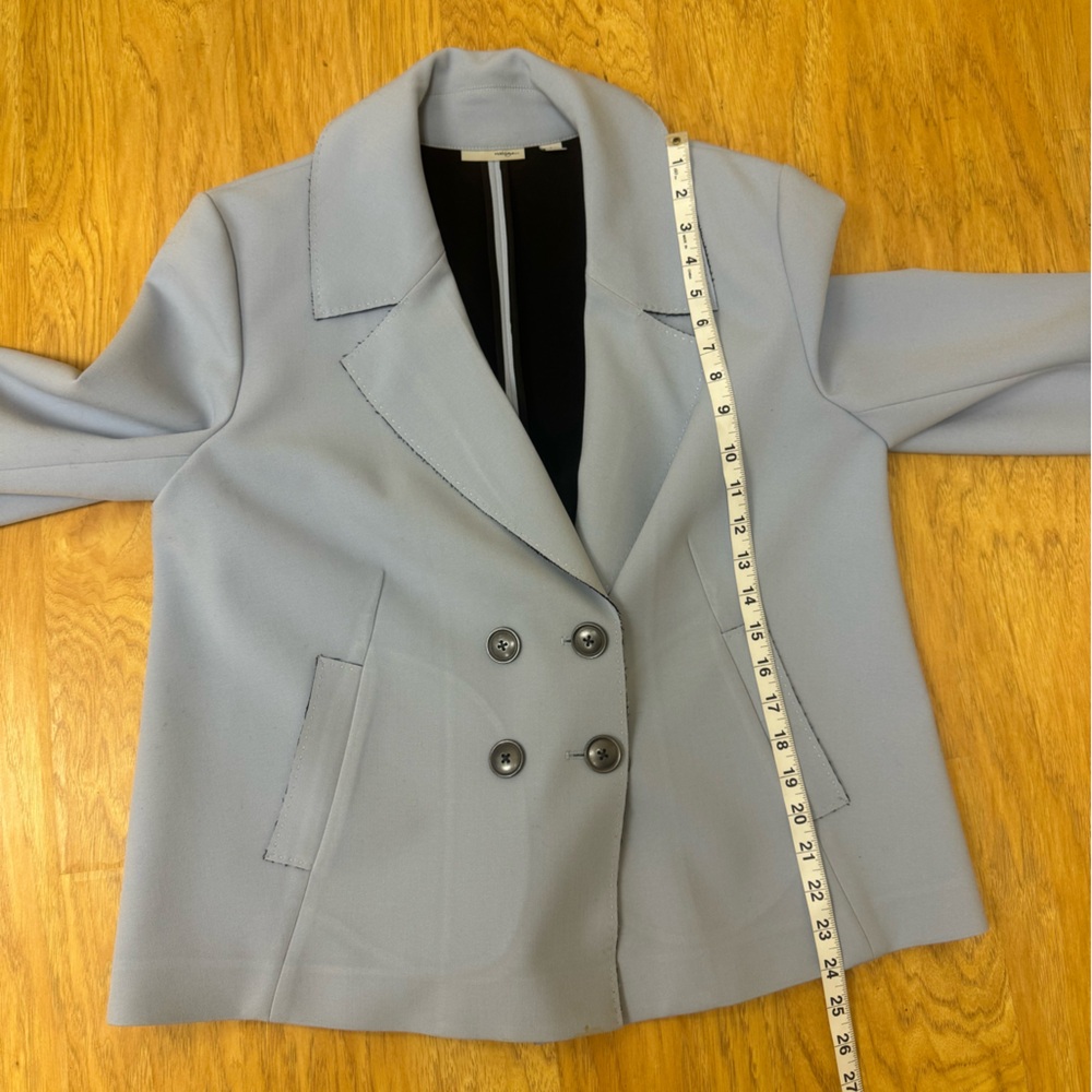 Halogen Light Blue Double Breasted Blazer - image 8
